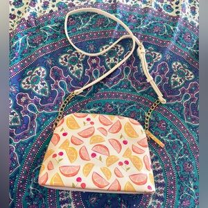 NWOT Nanette Lepore Citrus Grapfruit Orange Lemon Cherry Fruit Crossbody Purse
